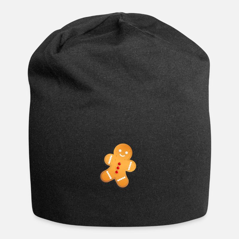 gingerbread man - Jersey Beanie - black