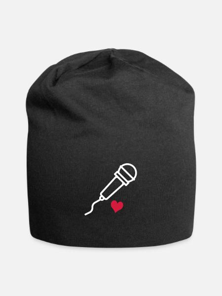 Singen - Jersey-Beanie - Schwarz