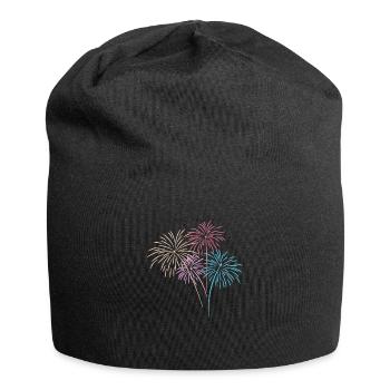 Feuerwerk - Jersey-Beanie - Schwarz - Vorne