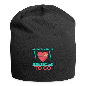 Heart surgery survived, we can go - Jersey Beanie - black - Front