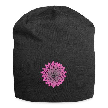 MUMS Fleur Rose Fleurs - Bonnet en jersey - charbon - Devant