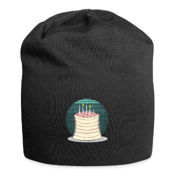 Cake Birthday Cake Cake - Jersey Beanie - black - Front