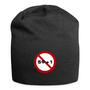 No 59+1 - Jersey Beanie - black - Front
