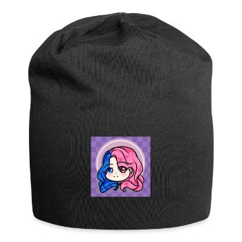 Tiffany marie chibi with background - Jersey Beanie - black - Front