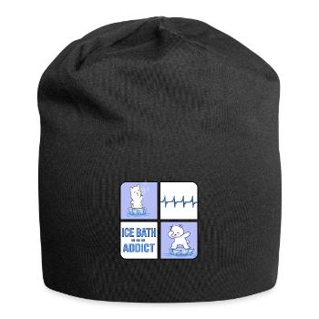 eisbader winterbader eisbär icebath addict - Bonnet en jersey - noir - Devant