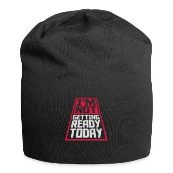 not getting ready today - Jersey-Beanie - Schwarz - Vorne