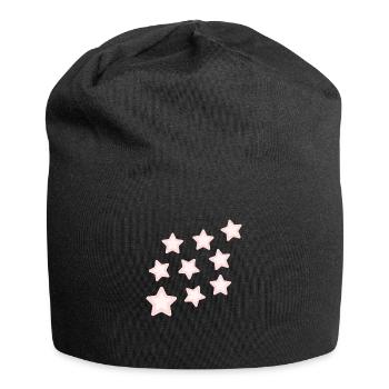 Astérisque rose - Bonnet en jersey - noir - Devant