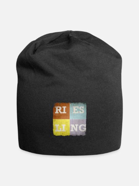 Riesling bunt - Jersey-Beanie - Schwarz