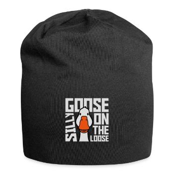 goose on the loose - Jersey Beanie - black - Front