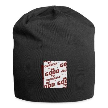 Soyez bon envers vous-même - Bonnet en jersey - noir - Devant