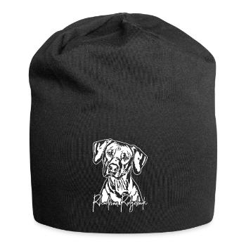 RHODESIAN RIDGEBACK Portrait de chien Wilsigns - Bonnet en jersey - noir - Devant