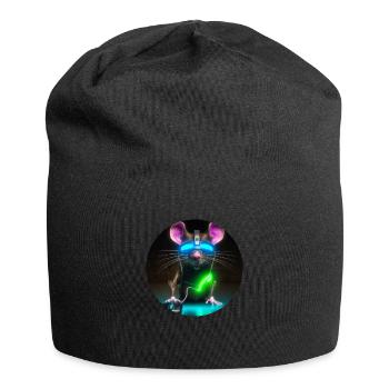 Cyber souris - Bonnet en jersey - noir - Devant