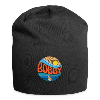 Bobby Shirt Vintage Sunset Bobby Groovy Tie Dye - Bonnet en jersey - noir - Devant