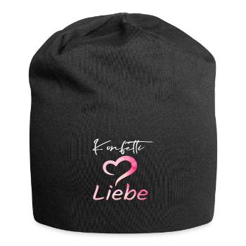 Konfetti im liebe - Jersey-Beanie - Schwarz - Vorne