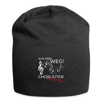 Chorleiter Dirigent Chor Shirt Spruch Geschenk - Jersey-Beanie - Schwarz - Vorne