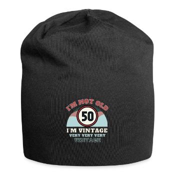 50. Geburtstag Ich bin nicht alt Ich bin Vintage - Jersey-Beanie - Schwarz - Vorne