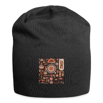 Folklore africain - Bonnet en jersey - noir - Devant