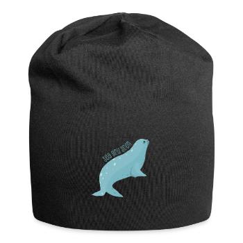 Meerestiere - Jersey-Beanie - Schwarz - Vorne