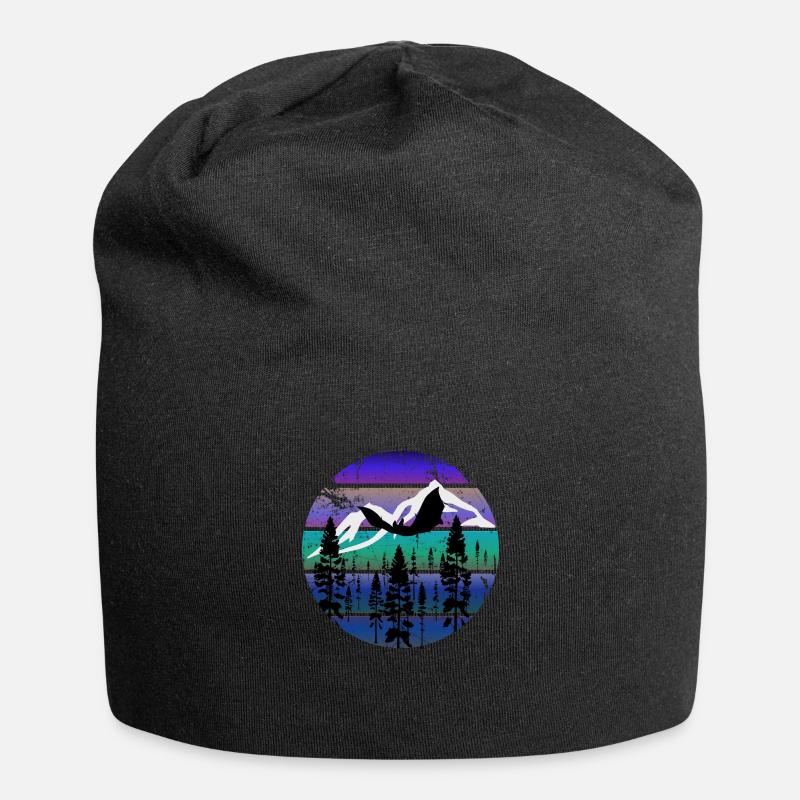 Bat in cool evening mood - Jersey Beanie - black