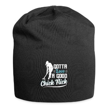 Gotta Love A Good Chick Flick Field Hockey Player - Jersey-Beanie - Schwarz - Vorne