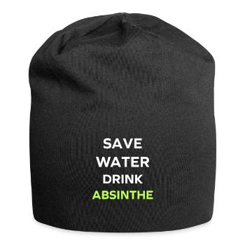 Save water drink absinthe - Jersey Beanie - black - Front
