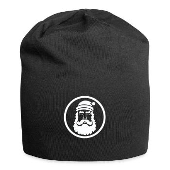 Festive Santa Visual - Jersey Beanie - black - Front