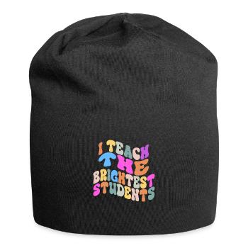 Ich unterrichte die klügsten Schüler Vintage Lustig Unterrichten - Jersey-Beanie - Schwarz - Vorne