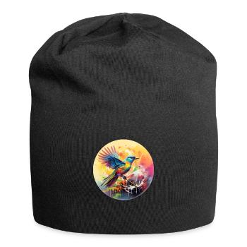 Vogel Singvogel Geschenk für Vogel Fans Natur - Jersey-Beanie - Schwarz - Vorne