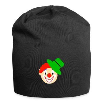 Clown, Visage De Clown - Bonnet en jersey - noir - Devant