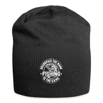 fisch, fisch, angeln, see, meer, angeln, fauna, exotisch - Jersey-Beanie - Schwarz - Vorne