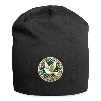 Colombe de la paix - Bonnet en jersey - noir - Devant