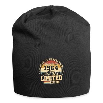 1964 anniversaire 1964 né en 1964 anniversaire - Bonnet en jersey - noir - Devant