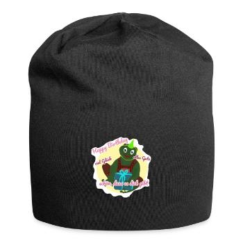 Happy Birthday von Flabby Frosch - Jersey-Beanie - Schwarz - Vorne