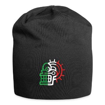 Aztekensymbol Mexikanische Maya Mexikanische Flagge Antik - Jersey-Beanie - Schwarz - Vorne