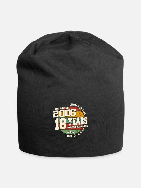 2006 Vintage Retro Classique 18 ans - Bonnet en jersey - noir