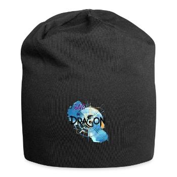 Rette den Drachen - Jersey-Beanie - Schwarz - Vorne