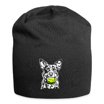 Bovins Chien Balle Balljunkie Chiens Wilsigns - Bonnet en jersey - noir - Devant