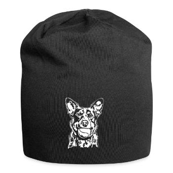 Bovins Chien Balle Balljunkie Chiens Wilsigns - Bonnet en jersey - noir - Devant