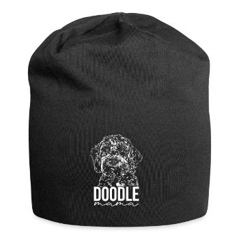 Doodle Mom Dog Dogs Wilsigns - Jersey Beanie - black - Front
