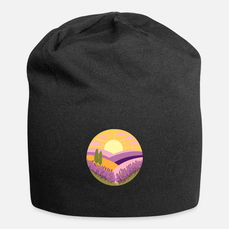 Provence-Lover - Jersey-Beanie - Schwarz