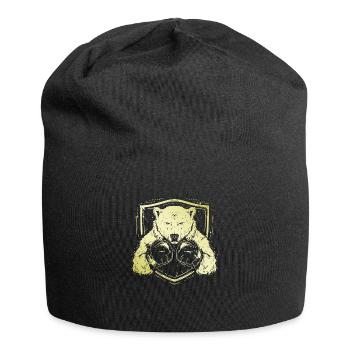 Ours polaire Boxer ours polaire - Bonnet en jersey - noir - Devant