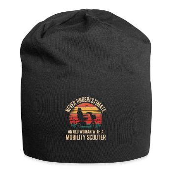 Showing strength in old age - Jersey Beanie - black - Front
