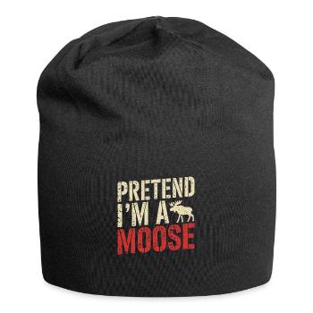 Moose love with wit - Jersey Beanie - black - Front