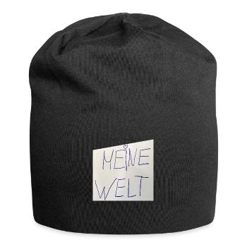 Meine Welt // Wie sie mir gefällt! - Jersey-Beanie - Schwarz - Vorne
