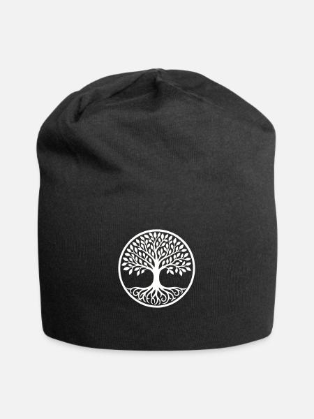 Arbre de vie - Bonnet en jersey - noir