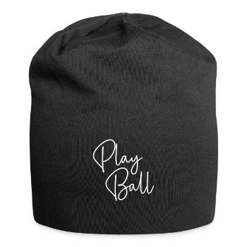 Spielball Enthusiast Sportgeist Design - Jersey-Beanie - Schwarz - Vorne