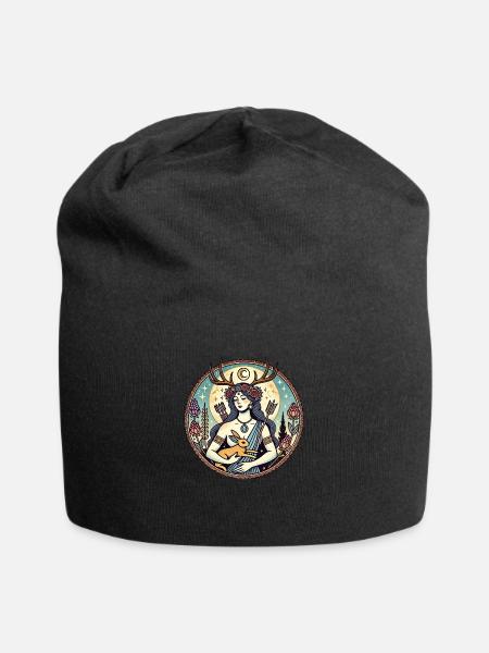 Artemis - Jersey-Beanie - Schwarz