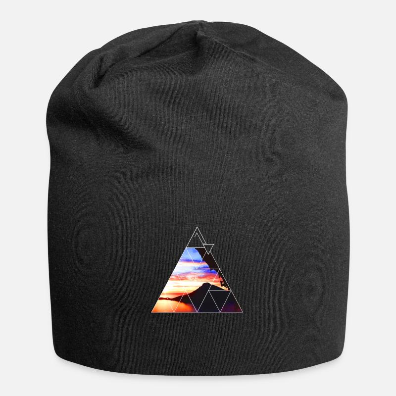 Kalymnos grimpe au coucher du soleil - Bonnet en jersey - noir