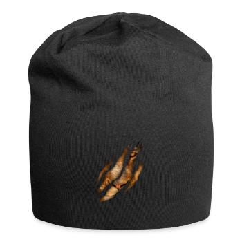 Lion Claw Cat Safari King - Jersey Beanie - black - Front