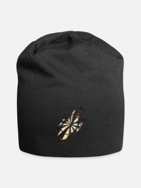 Dartscheibe Hobby Dartspieler - Jersey-Beanie - Schwarz